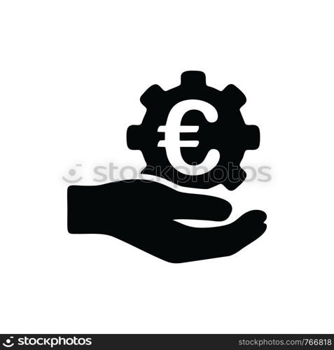 Euro Business finance logo icon template