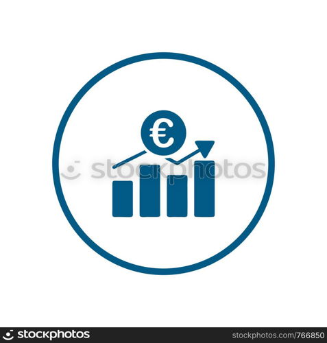 Euro Business finance logo icon template