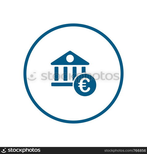 Euro Business finance logo icon template