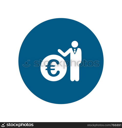 Euro Business finance logo icon template