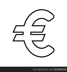 Euro currency icon vector illustration design