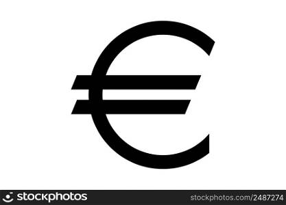 Euro icon symbol simple design
