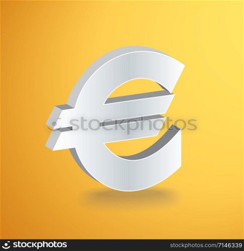 EURO icon symbol vector