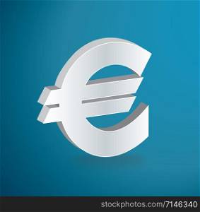 EURO icon symbol vector