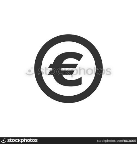 Euro Sign Logo Template Illustration Design. Vector EPS 10.