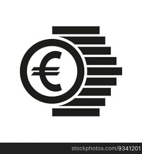 Euro sign. Money symbol. Vector illustration. stock image. EPS 10.. Euro sign. Money symbol. Vector illustration. stock image.