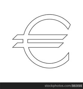 Euro symbol icon .