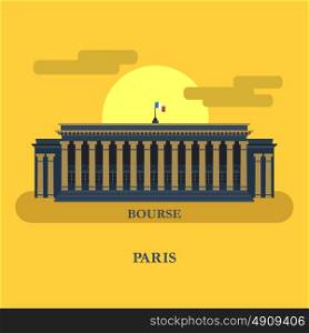 Euronext Paris. France. Vector illustration.