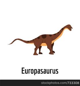 Europasaurus icon. Flat illustration of europasaurus vector icon for web.. Europasaurus icon, flat style.