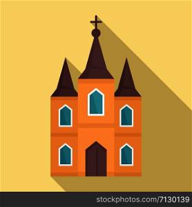 Europe church icon. Flat illustration of europe church vector icon for web design. Europe church icon, flat style