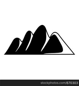 Europe mountain icon. Simple illustration of europe mountain vector icon for web. Europe mountain icon, simple style.