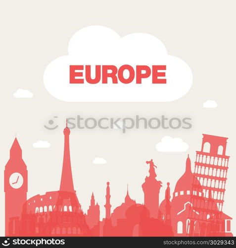 europe travel holiday trip. europe travel holiday trip vector