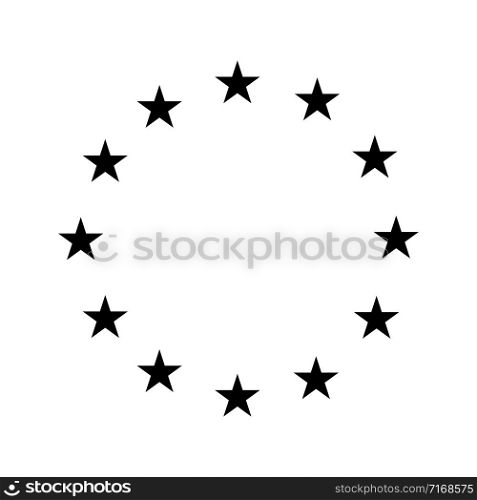 Europe union vector star icon. European union flag symbol. Euro icon vector. EPS 10