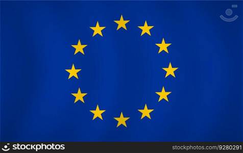 European union flag background Royalty Free Vector Image