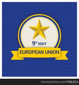 European Union flag design vector