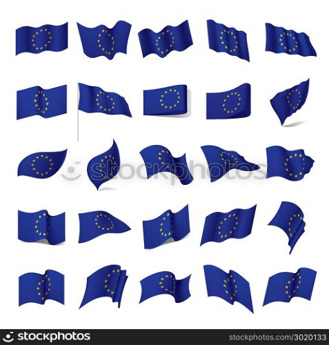 European union flag, vector illustration. European union flag, vector illustration on a white background