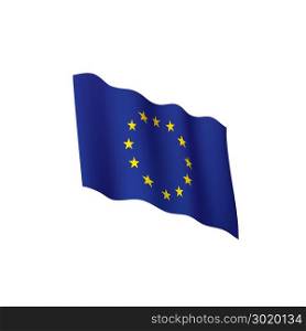 European union flag, vector illustration. European union flag, vector illustration on a white background