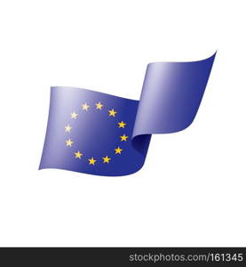 European union flag, vector illustration on a white background.. European union flag, vector illustration on a white background