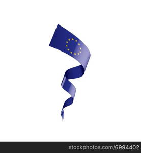 European union flag, vector illustration on a white background.. European union flag, vector illustration on a white background