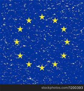 European Union flag, vector. National symbol illustration. EU flag icon