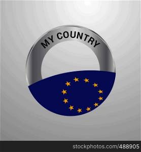 European Union My Country Flag badge