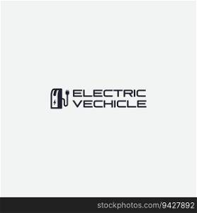 ev icon logo vector
