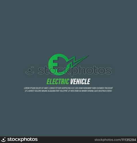 ev logo vector