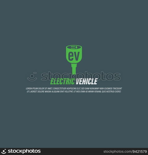 ev logo vector