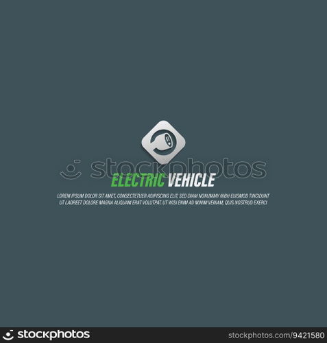 ev logo vector
