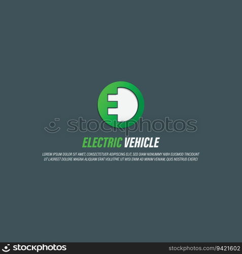 ev logo vector