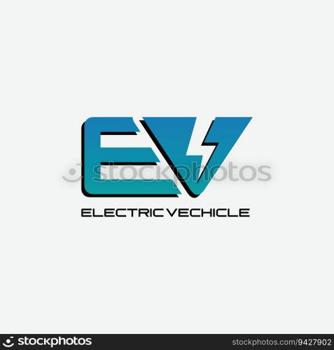 ev logo vector