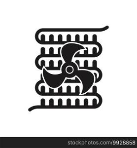 Evaporator vector icon illustration symbol design