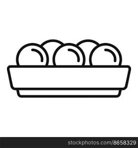 Event falafel icon outline vector. Cooking arabic. Muslim ball. Event falafel icon outline vector. Cooking arabic
