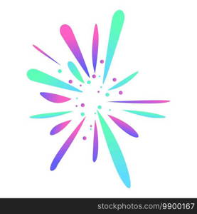 Event firework icon. Cartoon of event firework vector icon for web design isolated on white background. Event firework icon, cartoon style