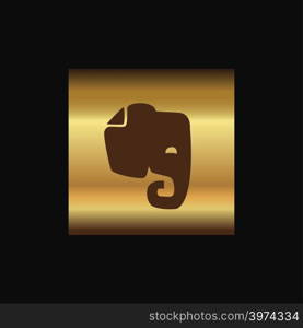 Evernote icon design vector