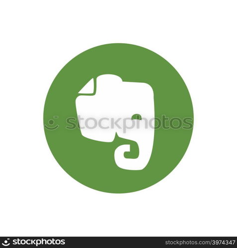 Evernote icon design vector