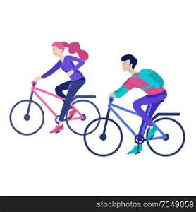 Everyday routine scenes and spend time together of young romantic couple. Pair of boy and girl. Vector people character. Editable outline stroke size. Colorful flat concept illustration.. Everyday routine scenes and spend time together of young romantic couple.