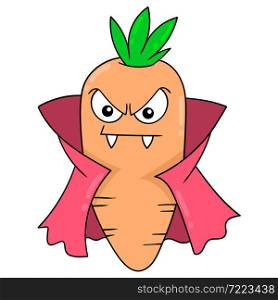 evil carrot cartoon character