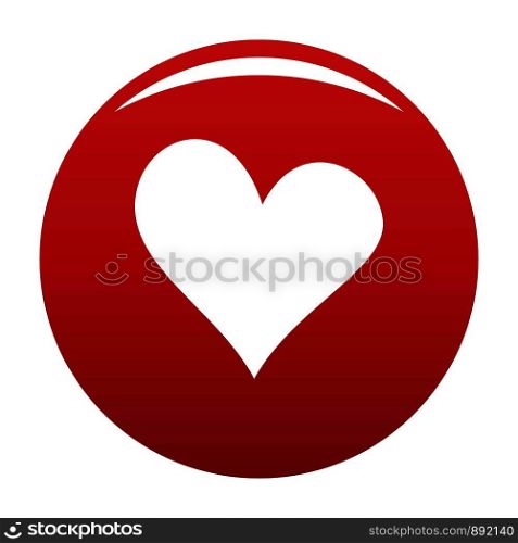 Evil heart icon. Simple illustration of evil heart vector icon for any design red. Evil heart icon vector red