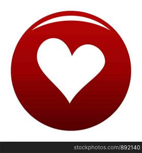 Evil heart icon. Simple illustration of evil heart vector icon for any design red. Evil heart icon vector red