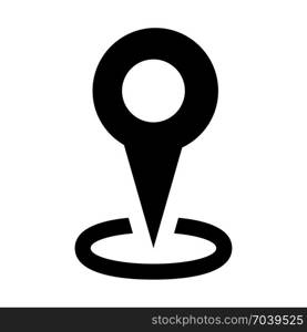 Exact pointer location, icon on isolated background