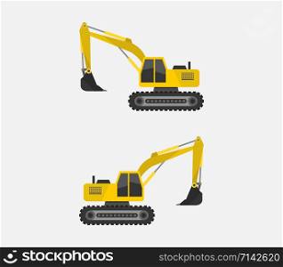 excavator icons set