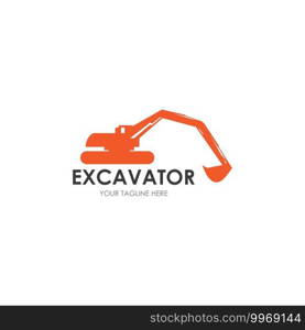 Excavator logo illustration vector design