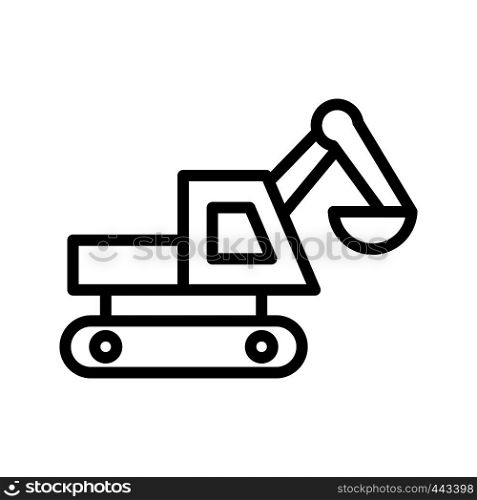 Excavator Vector Icon Sign Icon Vector Illustration For Personal And Commercial Use...Clean Look Trendy Icon...