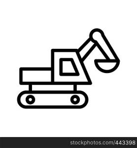 Excavator Vector Icon Sign Icon Vector Illustration For Personal And Commercial Use...Clean Look Trendy Icon...
