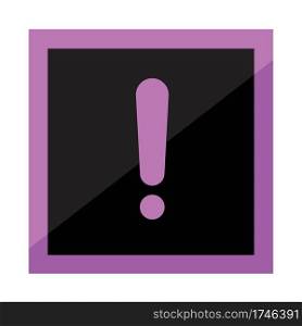 exclamation flat icon