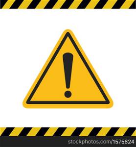 Exclamation Mark,danger warning sign, emergency alert,caution sign,vector icon illustration