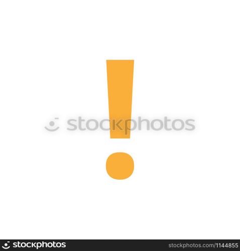 Exclamation mark icon design template vector isolated illustration. Exclamation mark icon design template vector isolated