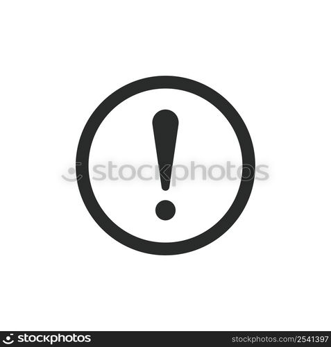 Exclamation mark icon vector design template