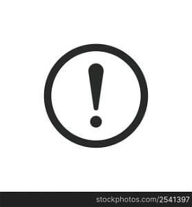 Exclamation mark icon vector design template